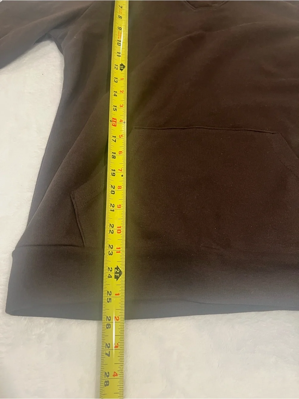 Fanatics Women's Brown V Neck Hoodie Sweatshirt - Small - Picture 6 of 6